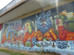 Wall art in Saarbrucken.