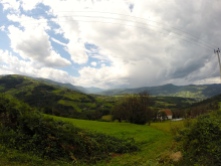 Serbian hillside.