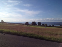 Lake Constance. Last view of Switzerland.