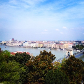 View from Castle Hill, Budapest, Hungary.