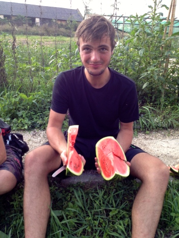 Martins terrible watermelon cutting
