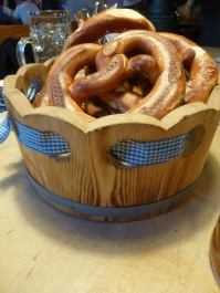 First pretzel.