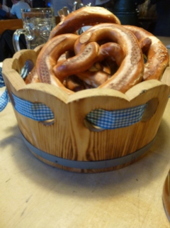 First pretzel.