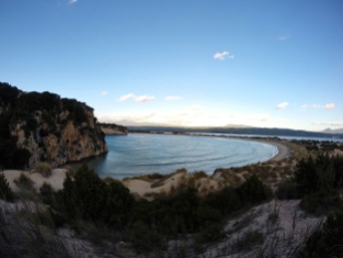 Secluded bay at Voidokilia.