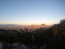 Sunset over Athens.